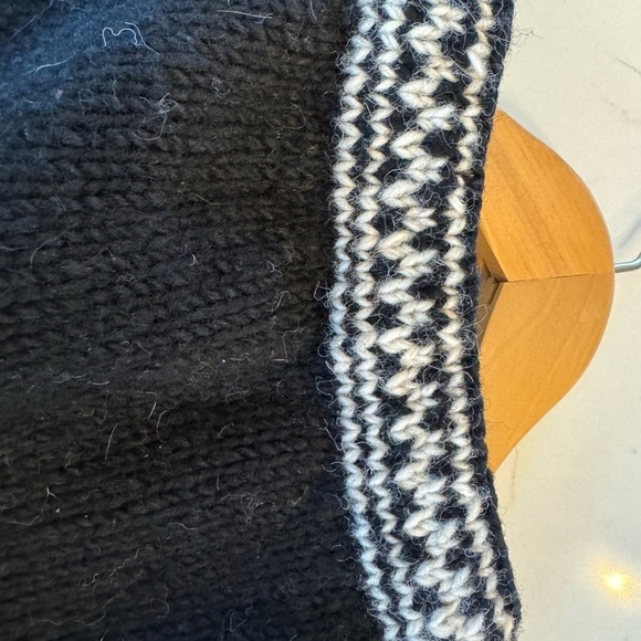 Vintage Motif Hand Knit Wool Nepal Zip Front Cardigan / Sweater / Jacket / small - Picture 9 of 9